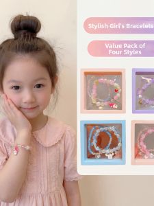 Cute Cartoon Crystal Bead Bracelet Set