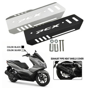 Motorcycle CNC Exhaust Guard Exhaust Protector Scald Proof Lid Exhaust Cover For HONDA PCX160 PCX125 PCX 160 125 2021-2026 2025