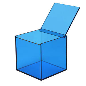 Acrylic Colorful Cosmetic Storage Box Dustproof Desktop Transparent Lipstick Girl Box Elegant Simple Square Shape Home Organization