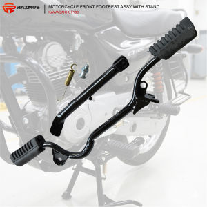 Motorcycle Front Footrest Assy With Side Stand For KAWASAKI CT100