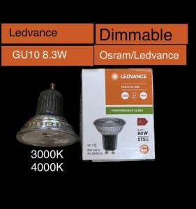 Osram Ledvance Dimmable GU10 8.3W LM575