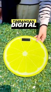 Timbangan Badan Motif Buah Lemon Jeruk Semangka