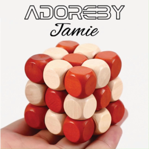 Wooden Cube 3D puzzle intellect/educational game for all ages/developing logical thinking and eye-hand coordination