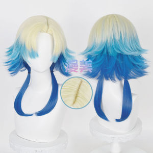 ผมปลอมผมศีรษะ Realistic สำหรับเล่นบทบาท Blue Prisoner ของ Michel Cazet ชุดคอสเพลย์ ชุดผ้าคลุมศีรษะแบบผสมที่ปรับระดับสีได้
