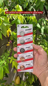 Pin Cmos CR2032 / CR 2032 Energizer 3V Lithium dùng cho remote xe thiết bị y khoa - Hàng chính hãng