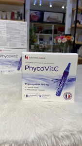 [CHÍNH HÃNG]Nước uống Tảo Phycovitc Phycocyanline 100mg Pháp 14 ống x 10ml