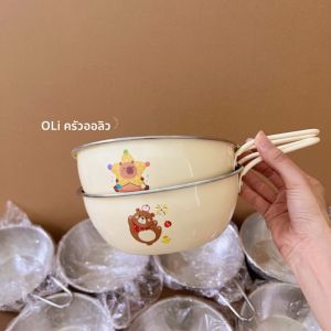 ชามก๋วยเตี๋ยวขนาดใหญ่พร้อมด้ามจับ 304 สแตนเลส ชามอาหารสำหรับคนเดียว ใช้ในบ้าน หอพักนักเรียน ชามก๋วยเตี๋ยวแบบผสมผสาน