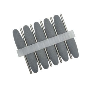 10 Pcs/set Silicon Nail Polishing Drill Bit Fine Dead Skin Removal Russian Manicure Pretreatment Silicone Rubber Grinding Head