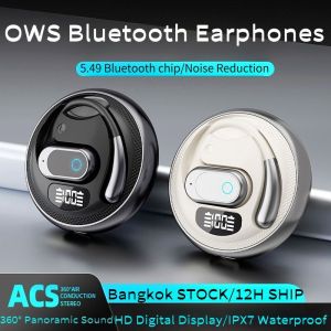 🔥มาใหม่ 2025🔥[หูฟังกีฬา] หูฟังบลูทูธ OWS พร้อมไมโครโฟน กันน้ํา สเตอริโอ Bluetooth5.49 หูฟังไร้สาย หูฟัง Open Ear HiFi หูฟังพร้อม ไมโครโฟน
