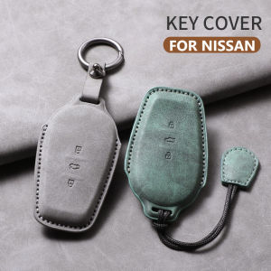 Leather Car Remote Key Case Cover For Nissan N7 2025 N7 Pro N7max Car Keychain Anti-Scratch Protector Shell Garnish Accessories