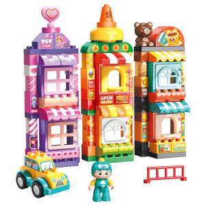 FEELO | Creative Building Blocks City Scene Toy for Children