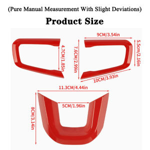 Car Steering Wheel Central Decoration Cover Trim Protector for Jeep Wrangler JL JLU JT Gladiator 2018-2023 Interior Accessories