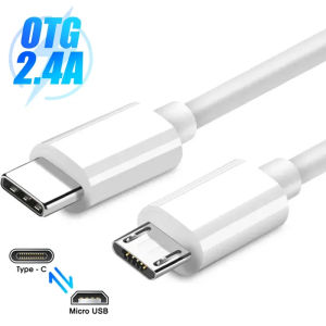 Cáp Sạc Nhanh USB C Sang Micro USB Đầu Type C Đực Sang Micro USB Đực Bộ Chuyển Đổi Sạc Nhanh Cho MacBook Samsung Xiaomi - Đồng Bộ Dữ Liệu & Sạc