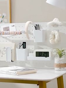 Bảng lỗ Pegboard kim loại gắn bàn treo đồ decor góc làm việc - GM171