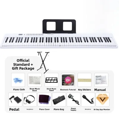 Folding Electronic Grand Piano 61/88 Keys Portable for Adults And Children Beginners Home Use Teacher in School