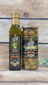 Combo Làm Salad Địa Trung Hải (Quả Oliu Xanh 450G + Dầu Oliu Extra Virgin 250ML)
