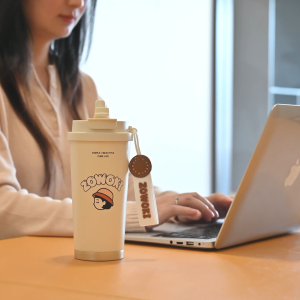 Zowoki CS Ceramic Coffee Cup Thermos Mug Book Cafe Series (480ml)