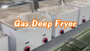 Gas Deep Fryer Type 6 Liter x 2 Tub Stainless Steel Heavy Duty
