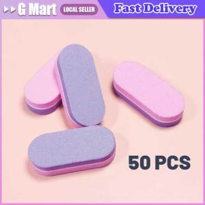 ⭐️【Local Warehouse】10/50Pcs Mix Color Mini Nail File Buffers Sponge 100/180 Grit Double Sided Sanding Block Gel Polishing Foam Manicure Nail Art Files
