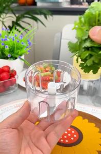 Chigo 350ml Electric Garlic Chopper and Pepper Grinder with 3-Speed Control and USB Charging เครื่องปั่นกระเทียม เครื่องปั่นพริก ที่บดกระเทียม