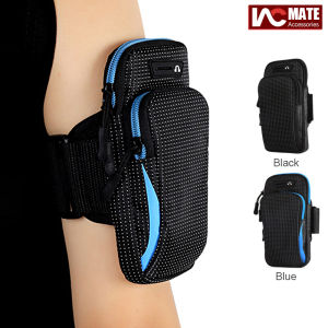Running Armband Phone Holder 2 Pockets Plus Size Elastic Band Phone Pouch