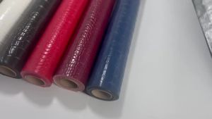 50x135cm Glossy Crocodile Patterned PVC Faux Leather 1mm Thick Cloth Bottom Soft Waterproof for DIY Handbags Belt Sofa Decorate