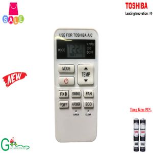 Điều khiển điều hòa Toshiba các dòng RAS-H10 RAS-H13 RAS-H18 1HP 1.5HP 2HP-Hàng tốt-Mới 100%-Tặng kèm PIN