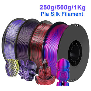 250g 500g 1Kg Two Color PLA Silk Blue purplered 3D Printer Filament 1.75mm Dual Color silk black red 3D Printing Material 250gx4