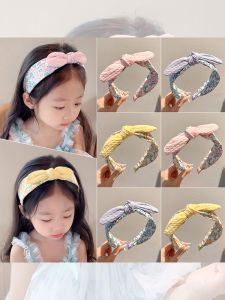 NING ZHOU | Cute Floral Bow Wide Headband