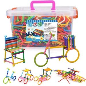 [500 Chi Tiết] Bộ Xếp Hình Hình Que Sáng Tạo Tặng Kèm Hộp Đựng