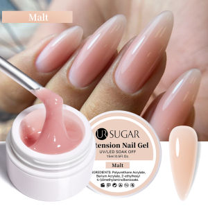 UR Sugar 15ml Clear Quick Nail Extension Gel Semi Permanent Jelly Nude Color Extension Gel UV LED Soak Off Manicure
