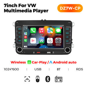 MEKEDE 7" 2 Din Car Radio CarPlay Android Auto Stereo Audio For Volkswagen/Seat/Skoda/Passat/Golf/Polo Car Media Video BT RDS