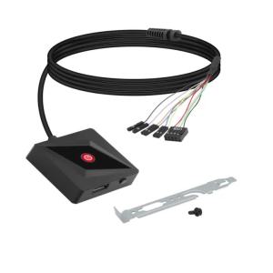 Desktop Computer Power Switch PC Motherboard External Start Power On/Off Restart Button Extension Cable 1.7M for Home Office
