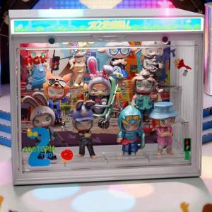 AMU·PIGGY | Staged Display Case for Collectibles and Toys