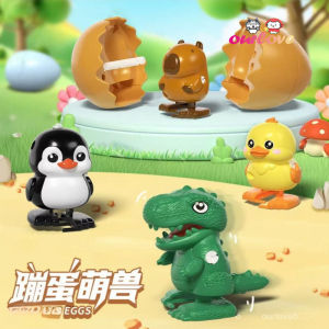 Xiaohongshu Hot-selling Models Jumping Eggs Novelty Clockwork Toys Walking Kapibara Toys Running Dinosaurs Children Gifts