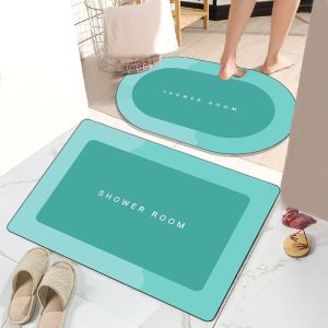 H977 Keset Kaki Oval & Persegi Panjang / Keset Kaki Anti Slip 60x40 cm / Keset Kamar Mandi / Alas Kaki