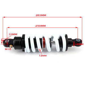 Motocross 250/260/330/350mm Alloy Front and Rear Impact Absorber Damping Adjustable for Motorcycle Replacement Parts After Dirt