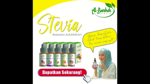 STEVIA BERPERISA ALBARAKAH Liquid Drops 30ml - Zero Calorie Natural Sweetener Healthy Sugar Substitute PENGGANTI GULA PUTIH