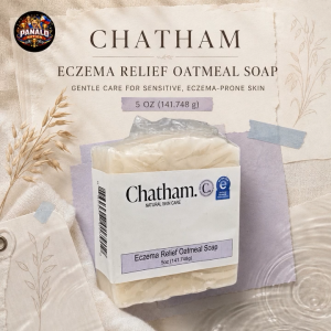 Chatham Eczema Relief Oatmeal Soap 1 Pack 5oz | USA Imported Colloidal Oatmeal Gentle Cleanse