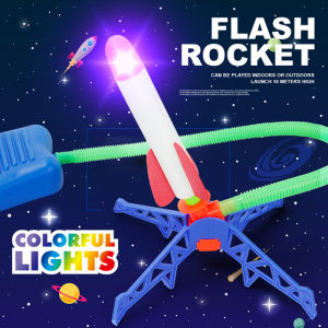 Kid Air Rocket Foot Pump Launcher Toys Sport Jump Stomp Outdoor Child Play Set Toy Pressed Rocket Launchers Gift