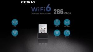 Fenvi | FENVI WIFI 6 Adapter AX286 Network Card Mini USB Dongle 2.4GHz 802.11AX Signal Reception For PC Laptop Windows 10/11 Driver Free