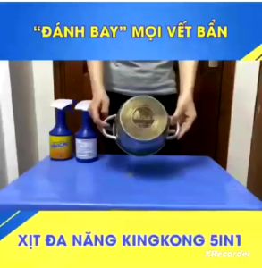 2 chai tẩy kinhkong đa năng tặng kèm đầu vòi xịt