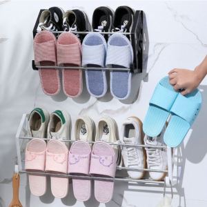 Door Back Shoe Rack Assembly Kitchen Multifunction Racks Wall Storage Organizer