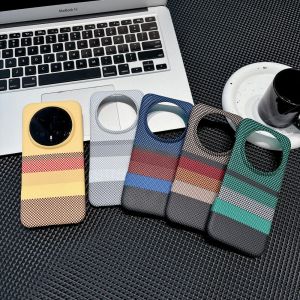 New Frameless Carbon Fiber Kevlar ForMagsafe Magnetic Phone Case For Honor Magic 8 Pro Stripe Texture PC Wireless Charge Cover
