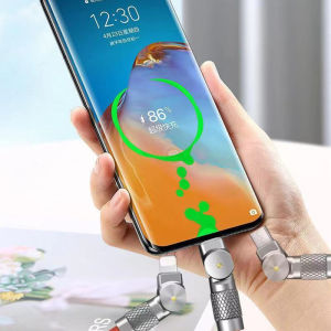 3 IN 1 Charging Cable 120W 6A Super Fast Charger USB Protecetion For Micro Type-C
