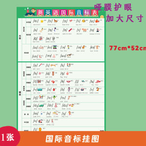 Primary School English Phonics Chart 48 Sounds 26 English Alphabet Learning Wall Stickers Educational Toys Cognitive Cards