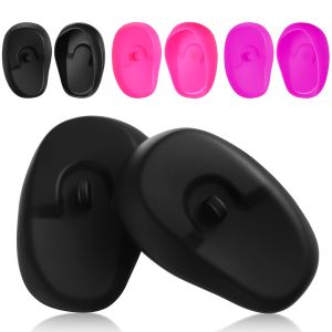 Silicone Hair Dye Ear Covers Hair Coloring Dyeing Ear Protector Shower Ear Shield Earmuffs Caps Salon Hairdressing Accessories