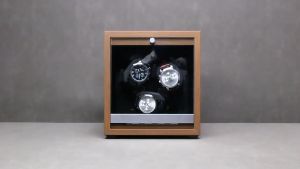 Premium Automatic Watch Winder 3 Slot Rotasi Case Pemutar Kotak Jam Tangan Otomatis