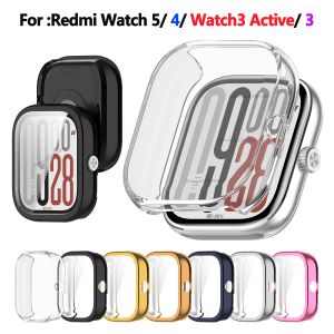 TPU Screen Protector Cover For Xiaomi Redmi Watch 5 Watch 4 Smartwatch Case Protective Shell for Redmi Watch 3 Active Watch3
