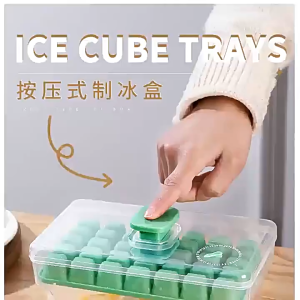 กล่องเก็บน้ำแข็ง34 68ช่องใส่น้ำแข็งเกรดอาหารจุได้เยอะถาดน้ำแข็งพร้อมกล่องเก็บ